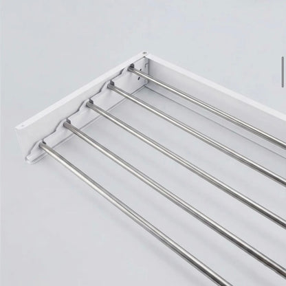 Étendoir mural rabattable gain de place – 100cm PROMO + LIVRAISON GRATUITE